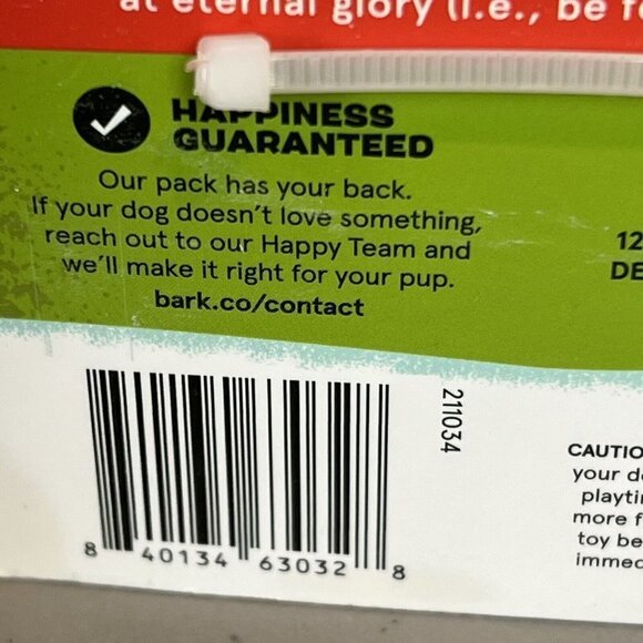 New Bark Gnawty or Nice Narwhal Snow Globe Barktic Chill Plush Dog Toy Barkbox - Picture 8 of 13